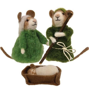 3 Set Felted Nativity - The Fox Decor